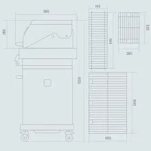 Газовый гриль Primeliner G-class 3B, 4 горелки (c ИК-горелкой), чёрный (комплектация Deluxe)