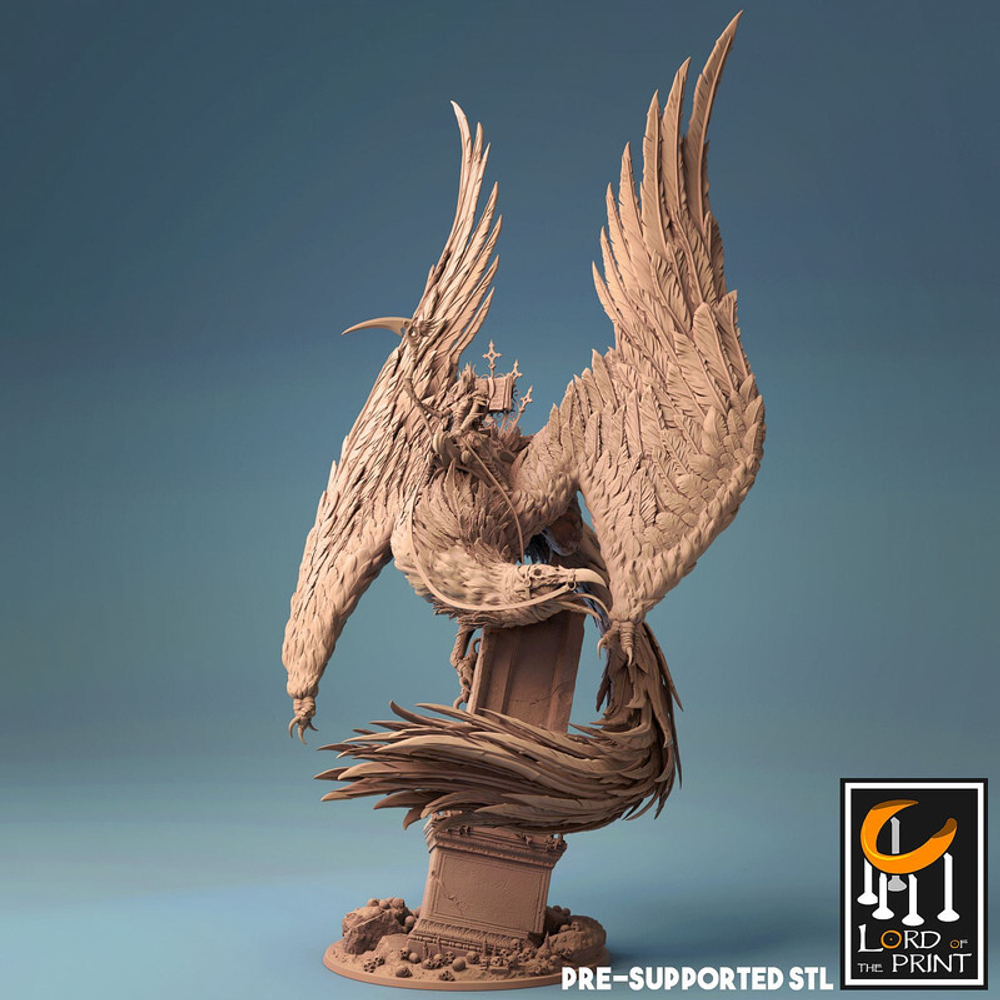 Phoenix Феникс монстр миниатюра для dnd, днд, pathfinder, фентези, Настольная игра, НРИ, Варгейм, РПГ