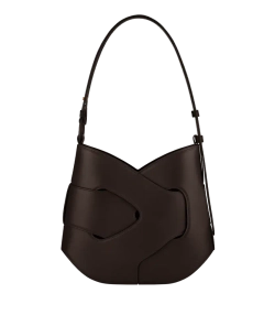 POLENE СУМКА NODDE HOBO, ТЕМНО-КОРИЧНЕВЫЙ