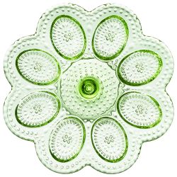 ПОДСТАВКА ДЛЯ 8 ЯИЦ "SUNDAY" GREEN НА НОЖКЕ 21*7 СМ