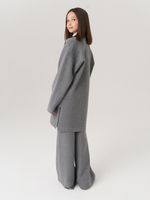 Кардиган для девочки в школу AT990 серый