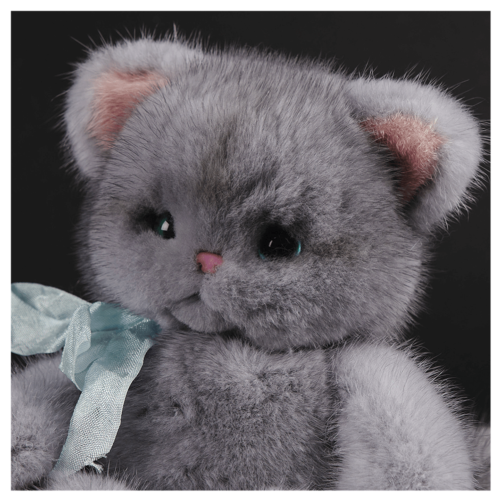 Мягкая игрушка из меха «Котенок Снежок»