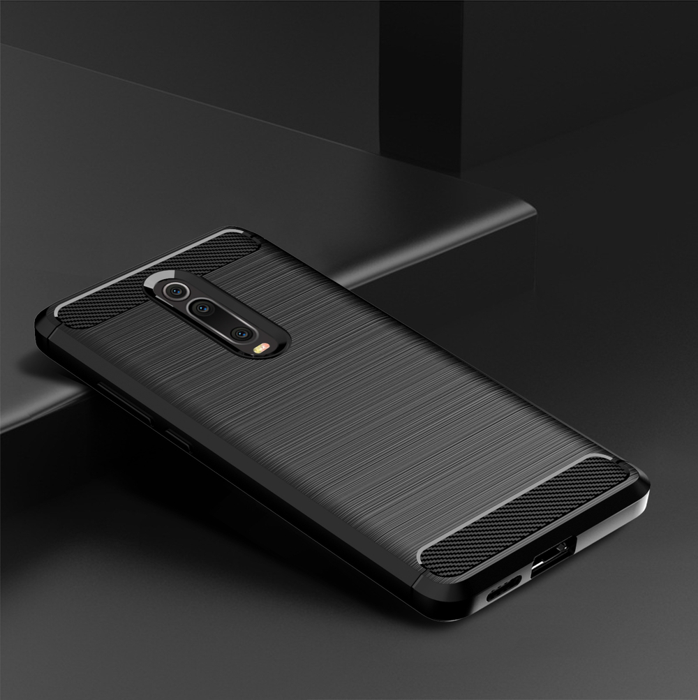 Чехол для Xiaomi Mi 9T (9T Pro, Redmi K20, K20 Pro,K20 Pro Premium) цвет Black (черный), серия Carbon от Caseport