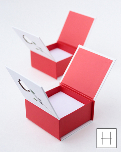 Футляр картонный, серия "ФЛОРА", 65х65х35мм