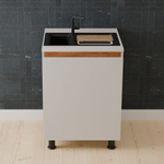 Кухонный модуль напольный под мойку со столешницей 60х60х85