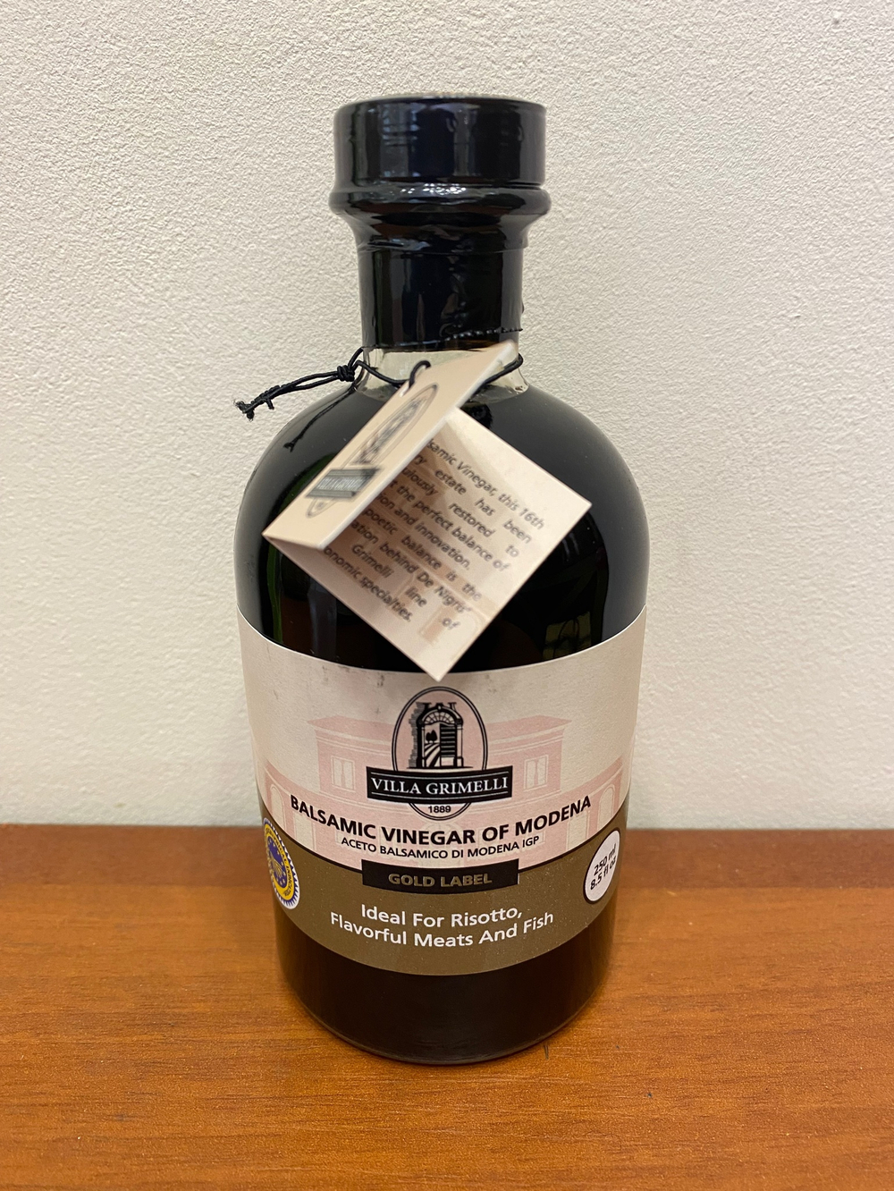 Бальзамический уксуc Villa Grimelli I.G.P. моденский, Gold Label 3 года выдержки, 250 мл Италия