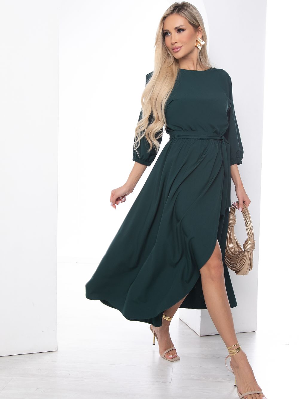 Платье Танго вдвоем (изумрудное) П15139-1М LT Collection