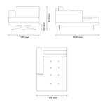 Лаунж модуль правый ENZA HOME BOLD EH71175