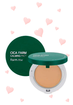 FarmStay Cica Farm Calming Pact SPF50 PA++++ Успокаивающая пудра с центеллой азиатской