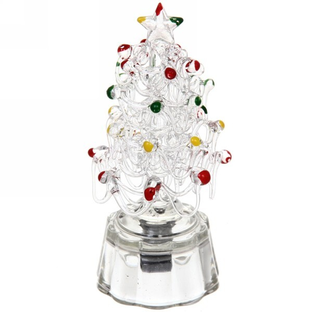 Фигурка с подсветкой «Елочка ажурная», 9,5 см