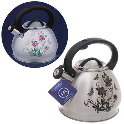 Чайник из нержавеющей стали 3,5л «Vicalina» с рисунком VL-2001