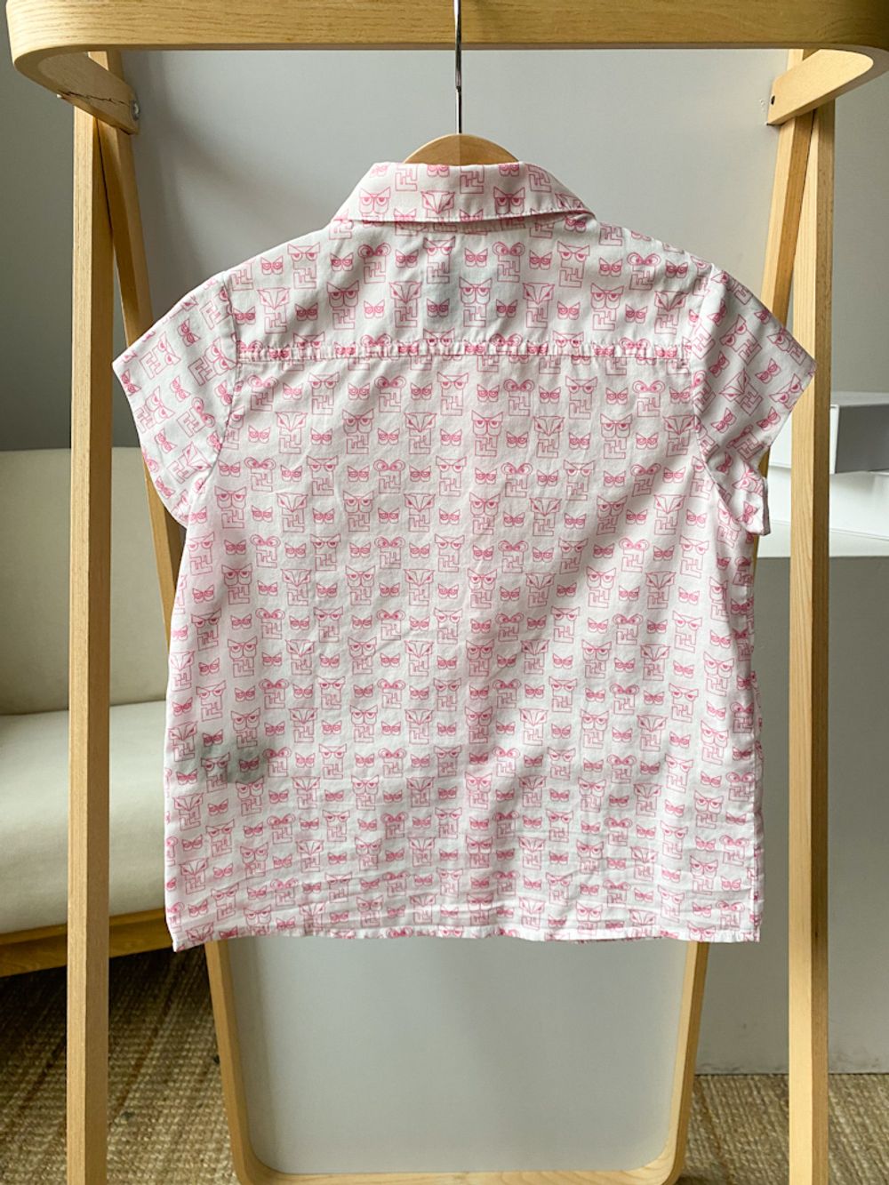 Хлопковая блузка Fendi, 110