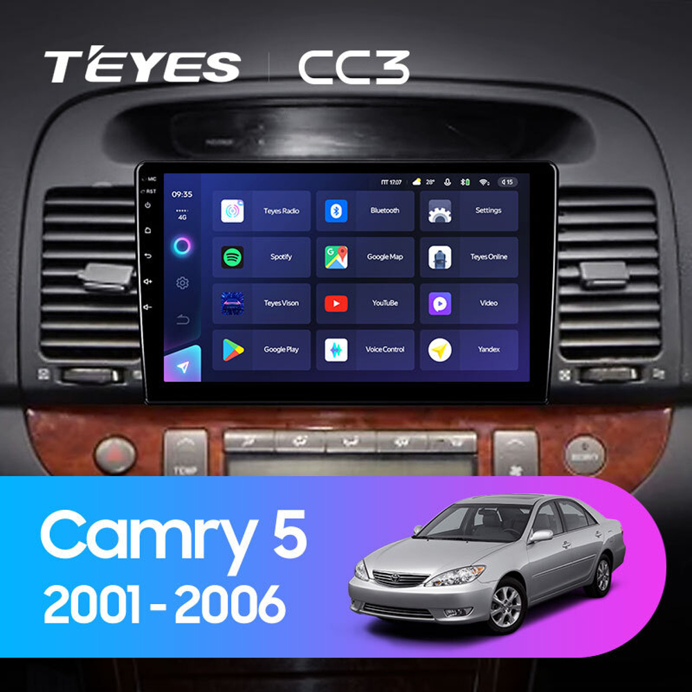 Teyes CC3 9" для Toyota Camry 5 2001-2006