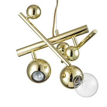 Люстра подвесная 4*E27+2*GU10 V000332 11033/6PL Gold золотой Saldo Indigo