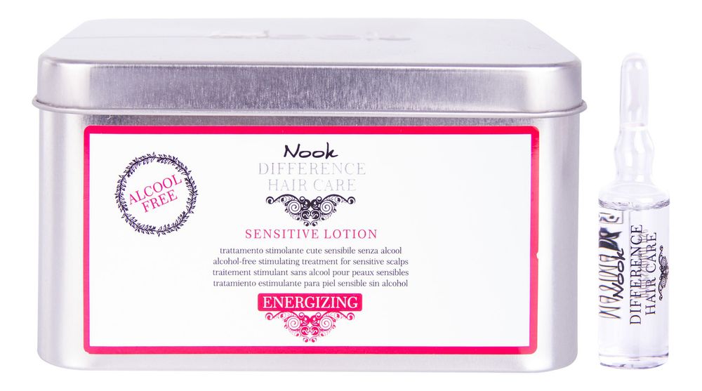 Nook Лосьон против выпадения волос без спирта для чувствительной кожи ph 5,2 - Energizing Sensitive Lotion , 12 х 7 мл