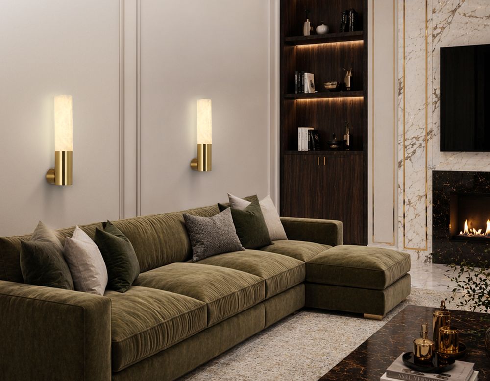 Ambrella Настенный светодиодный светильник из алебастра Ceramo Modern LH53688