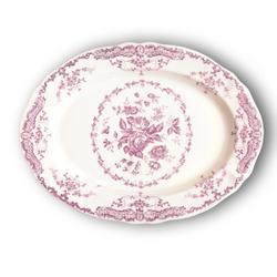 Блюдо овальное Bitossi Home Pink Rose (30.5 см)