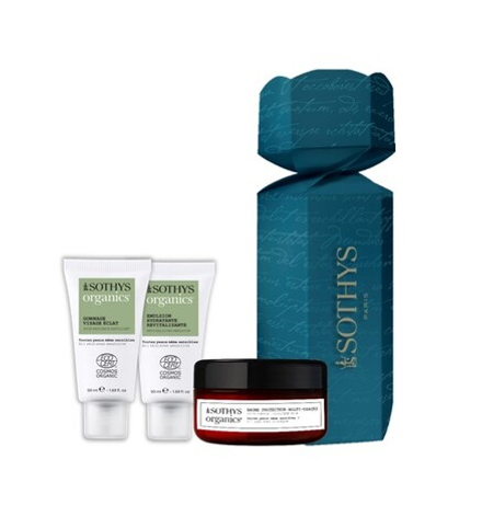 Набор Рождество Organics: Revitalizing emulsion 50 мл + Skin radiance exfoliant 50 мл + Multi-purpos