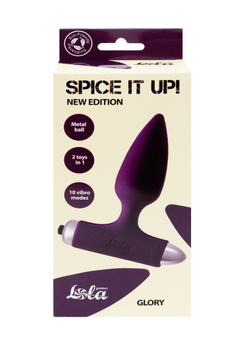 Анальная пробка с вибрацией Spice it up New Edition Glory Ultraviolet