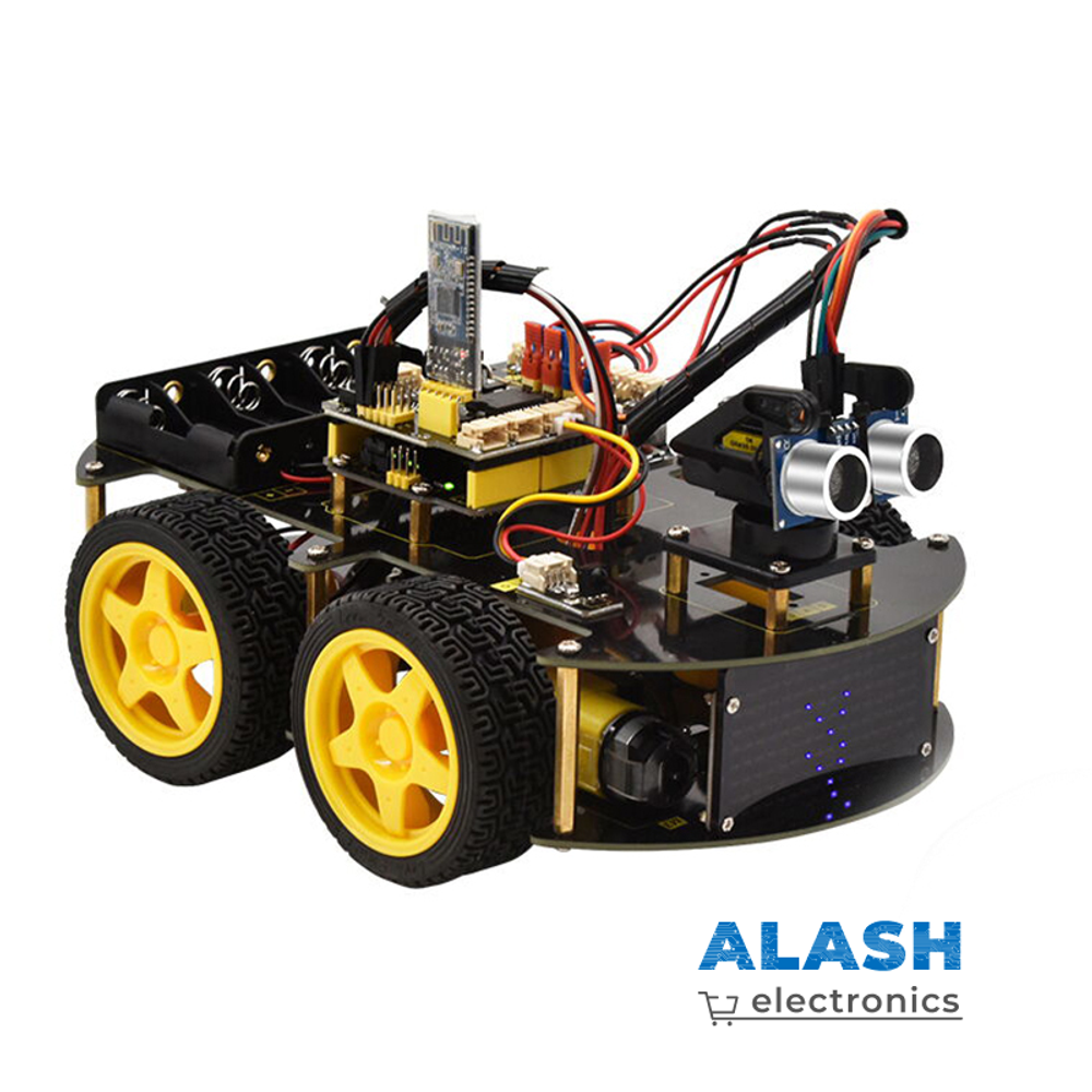 Keyestudio Модернизированный 4WD BT Многоцелевой умный автомобиль V2.0 для Arduino Robot Kit Программирование автомобиля-робота DIY