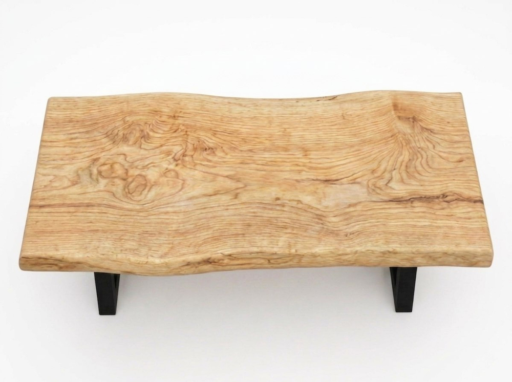 Стол обеденный из слэба тополя WHITE 300