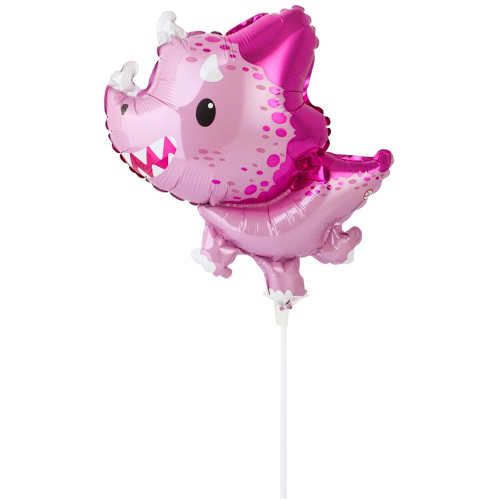 Шар Фольгированный Динозавр Трицератопс розов (Розовый)