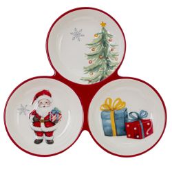 GAEM Менажница "Новогодний подарок", L20 W20 H2,5 см