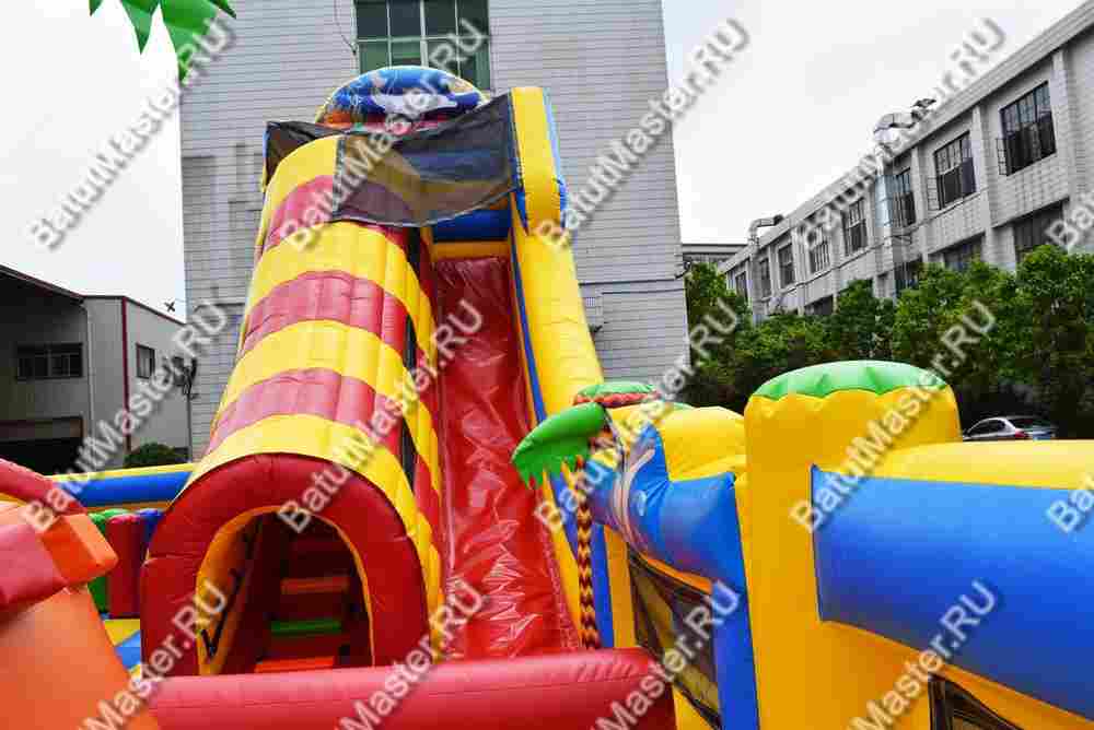 Надувной батут "Тропикана макси" 15*7*6 м