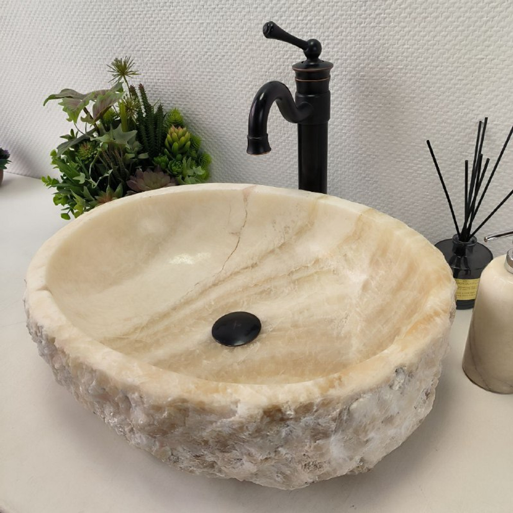 Раковина из оникса Erozy White EO-62194 52*41*15 0104