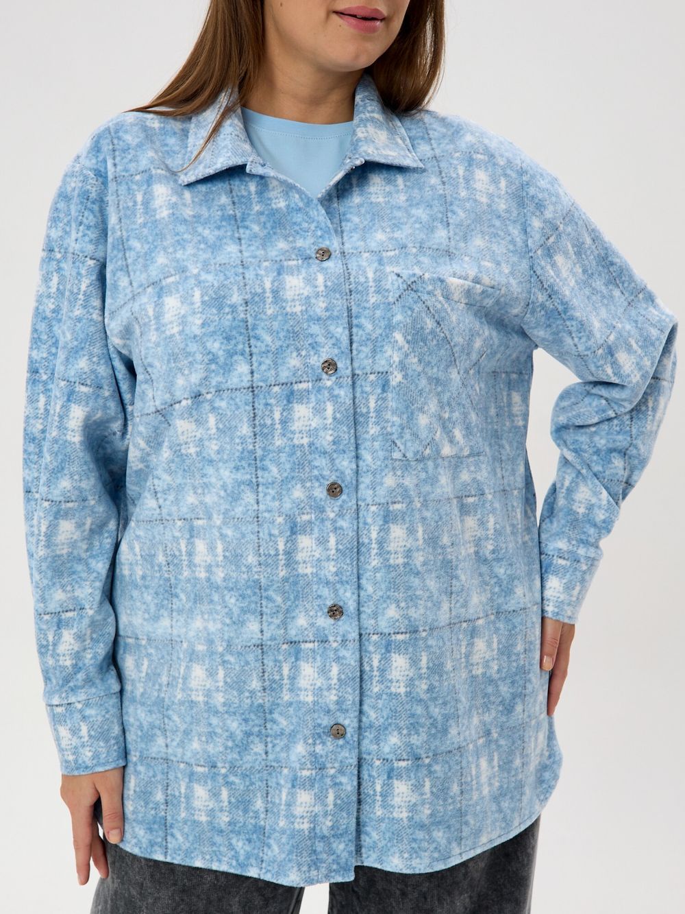 Рубашка Вселенная Виотекс ГОЛУБОЙ