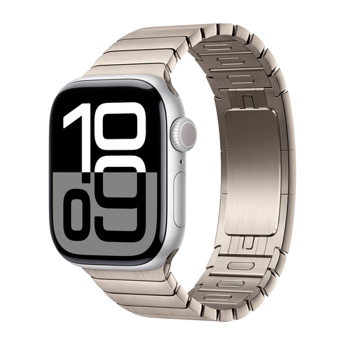 Умные часы Apple Watch Series 10 GPS, 42mm, Silver Aluminium Case with Link Bracelet, Natural