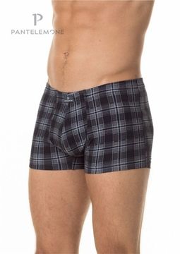 Трусы мужские боксеры Pantelemone PMH-1422, клетка серая