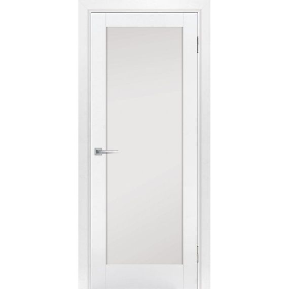 Фото межкомнатная дверь экошпон Profilo Porte PSE-25 белоснежная остеклённая