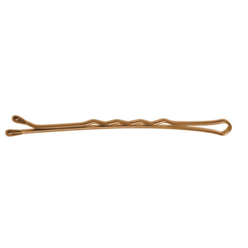 DEWAL Невидимки 60 мм волна, коричневые (1шт)