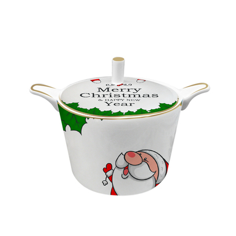 Сахарница First Lady "Счастливый санта"