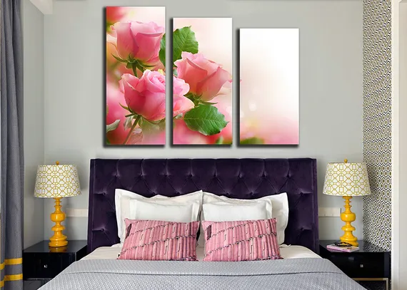 Модульная картина "Хрупкая роза"