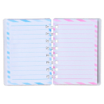 Блокнот детский Basir, формат А7, серия "Единорог", с фигурным декором, переплет 7БЦ, 12*8.5 см, 60 листов, 4 цвета ассорти