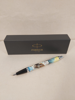 Ручка "Схватка" с ручной росписью Палех