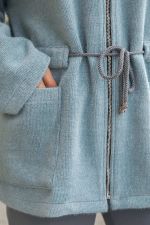 Пальто Альпака (серо-голубое) Б14138-7М LT Collection