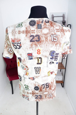 Футболка John Frank пестрая, маркировка S, визуально на 44/46 размер