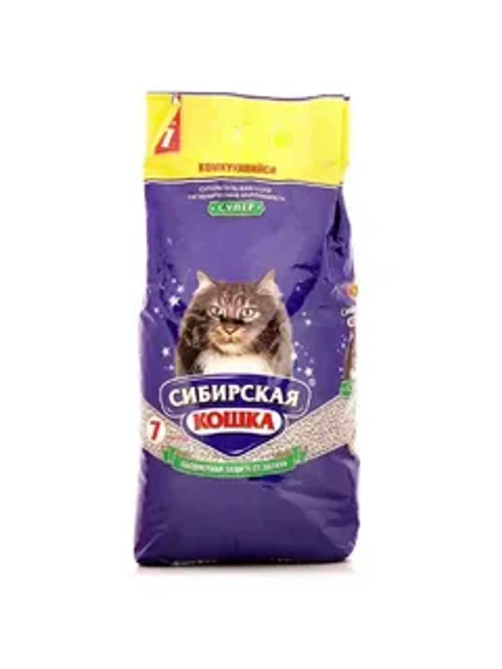 СИБИРСКАЯ КОШКА Наполнитель комкующийся "Супер" 7 л