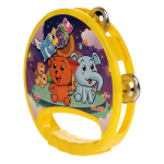 Бубен 16см, желтый, пакет 669E