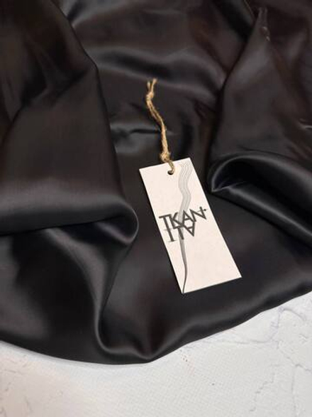 Однотонная подкладочная вискоза (100%вискоза, Серый уголь, 138, 80 гр/м2)