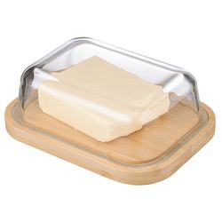 Масленка стеклянная, 18х14х6 см