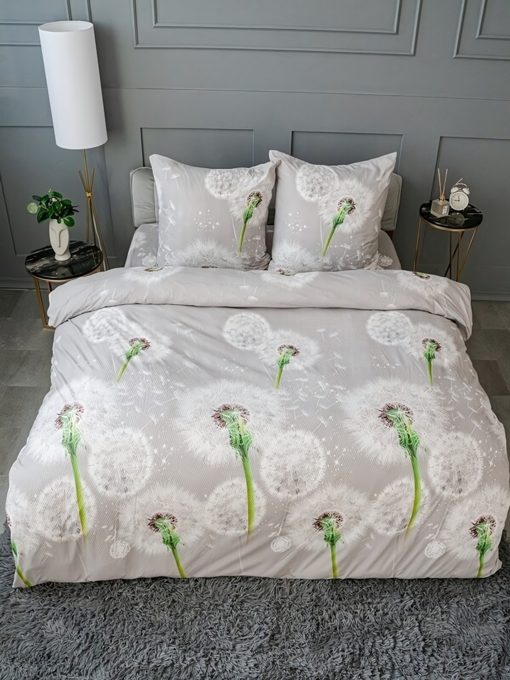 Постельное белье Евро креп Павлина Жанет 12510