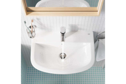 Смеситель для раковины Grohe BauEdge с ограничителем температуры и рычажным донным клапаном, размер S, хром 23328001