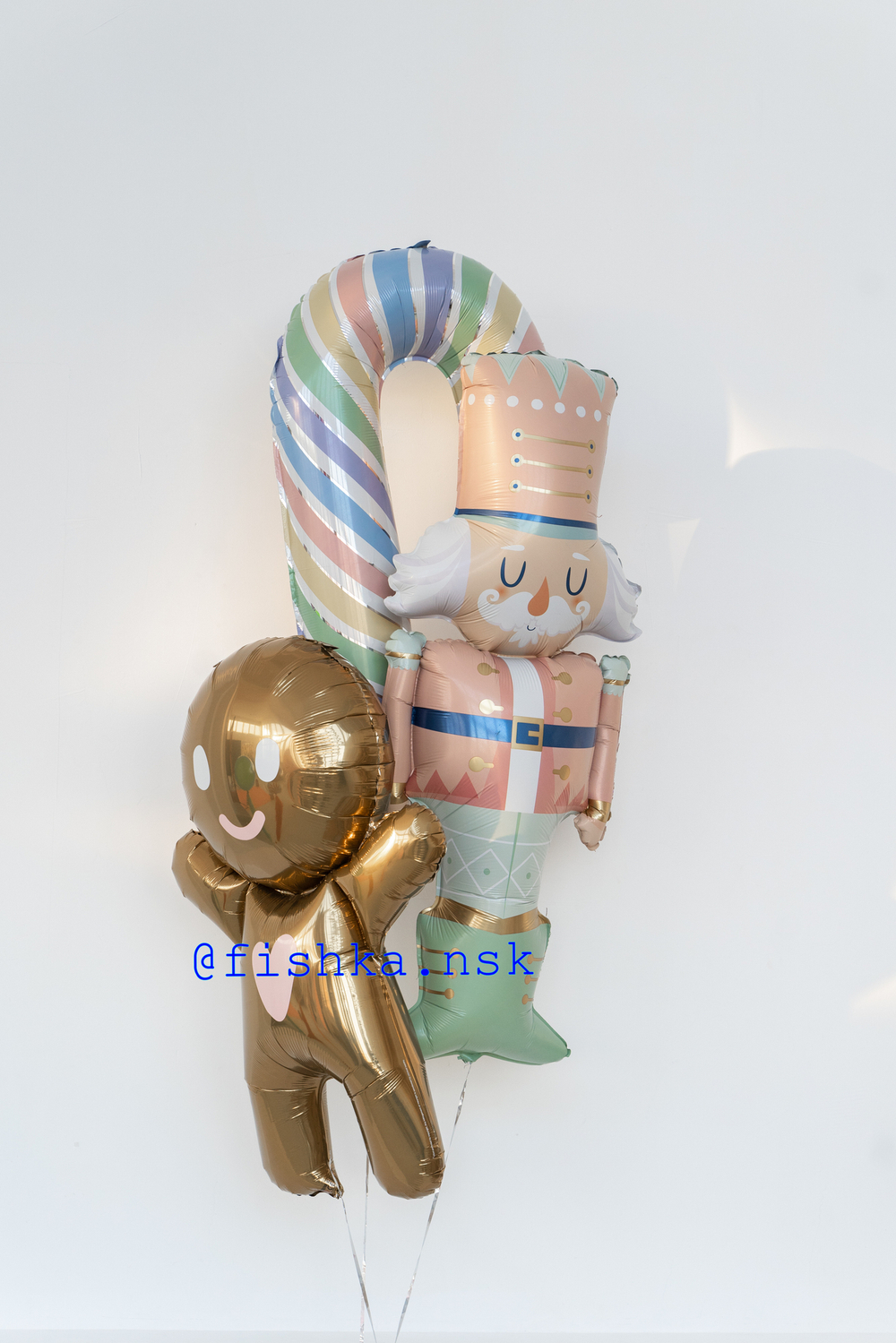 Фонтан из шариков новогодний № 34