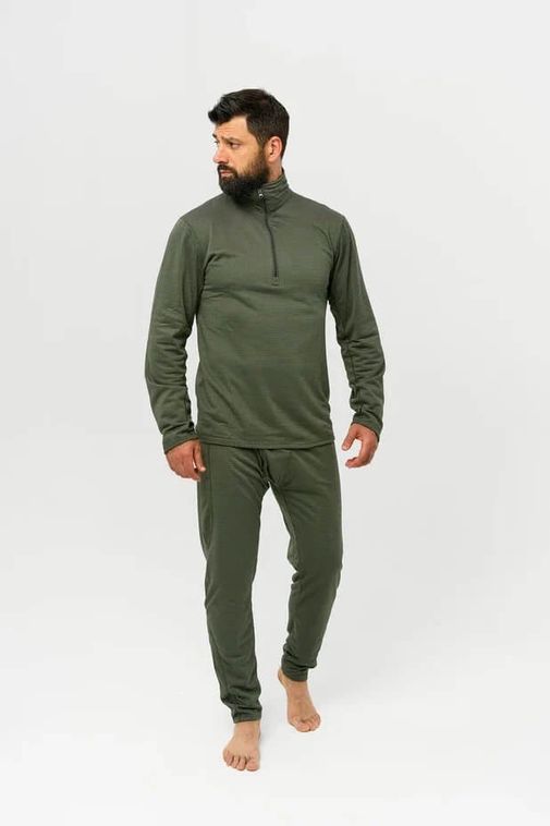 Комплект термобелья Вафля олива