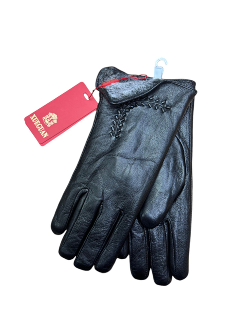 Перчатки. Женские. Материал верха: Кожаные. Подклад: плюш-флис.5 шт в упаковке.