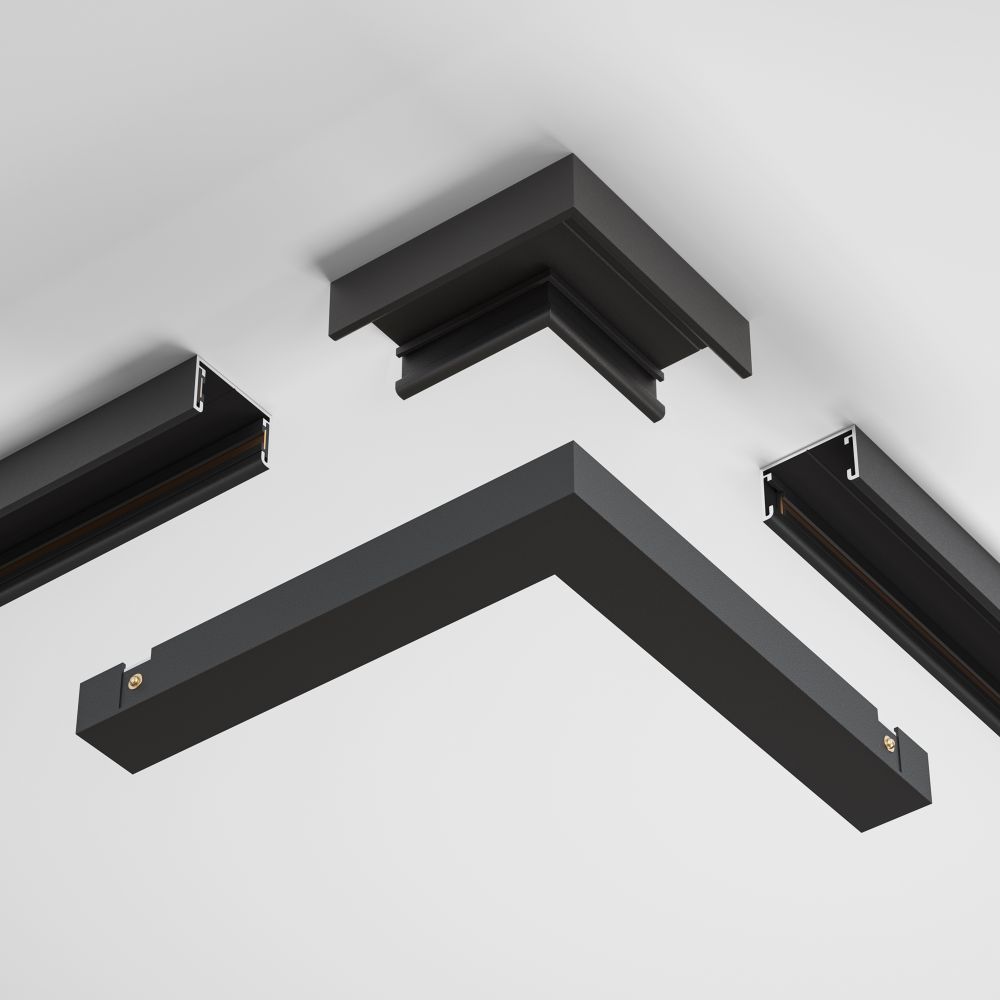 Угловой коннектор питания Maytoni Basity TRA172CPC-1B